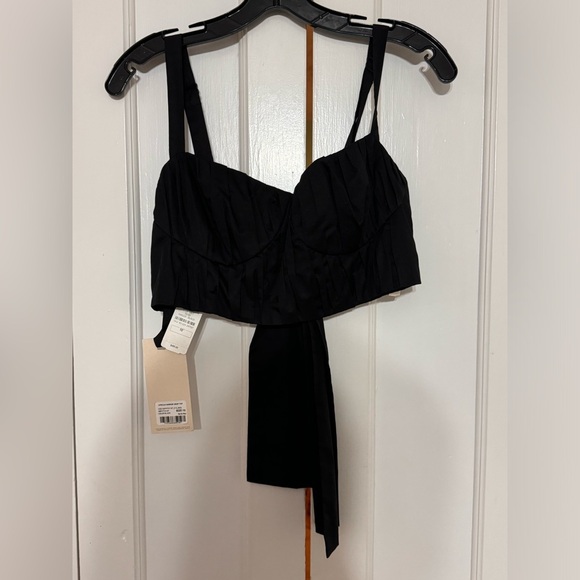 Johanna Ortiz African Mirror Pleated Crop Bustier Top - Picture 6 of 11